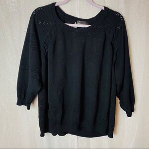 Lane Bryant black sweater 26/28
